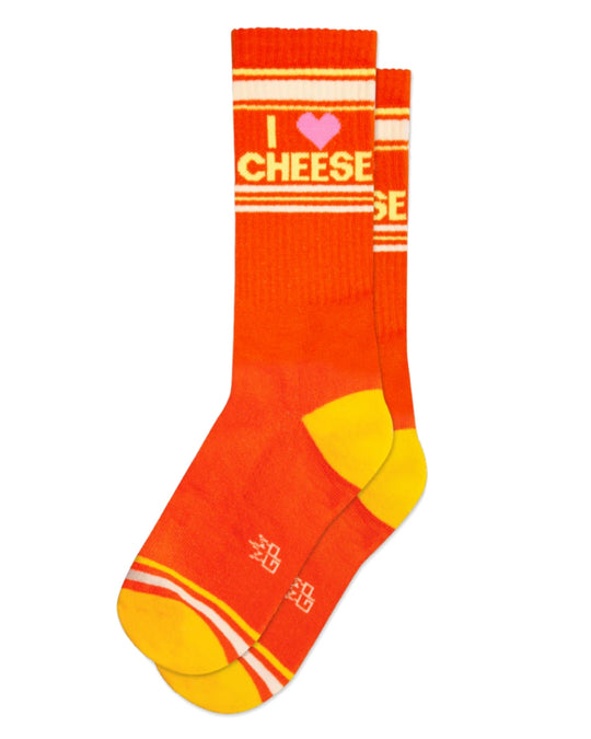 I Heart Cheese Gym Socks