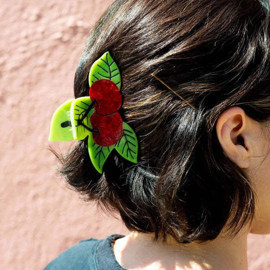 Cherries Food Hair Claw Clip