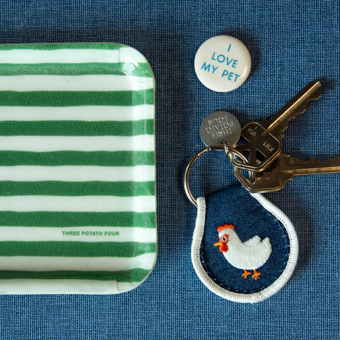 Chicken Patch Keychain