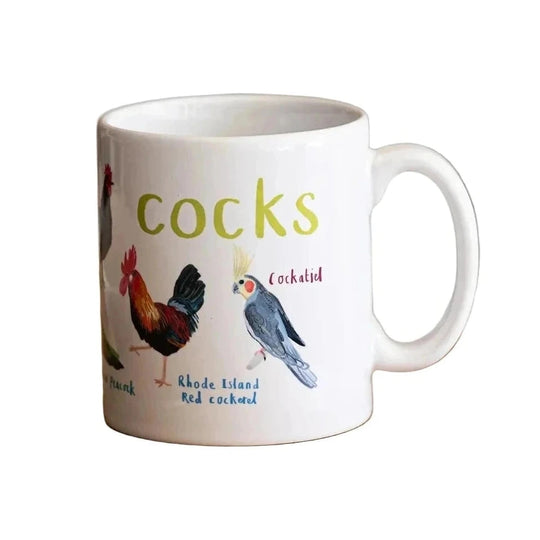 Cocks Ceramic Bird Mug