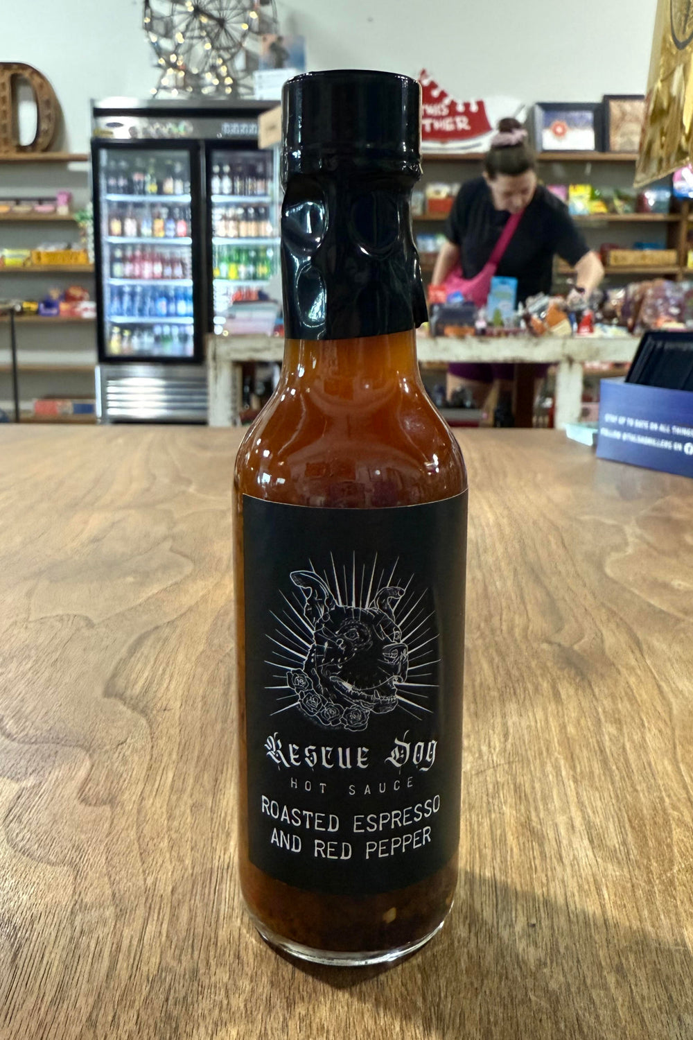 Espresso-infused hot sauce with bold flavor from Rescue Dog Hot Sauce in Oklahoma