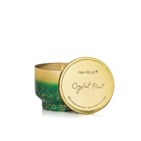 Capri Blue - Crystal Pine Glimmer Inverted Candle 10oz