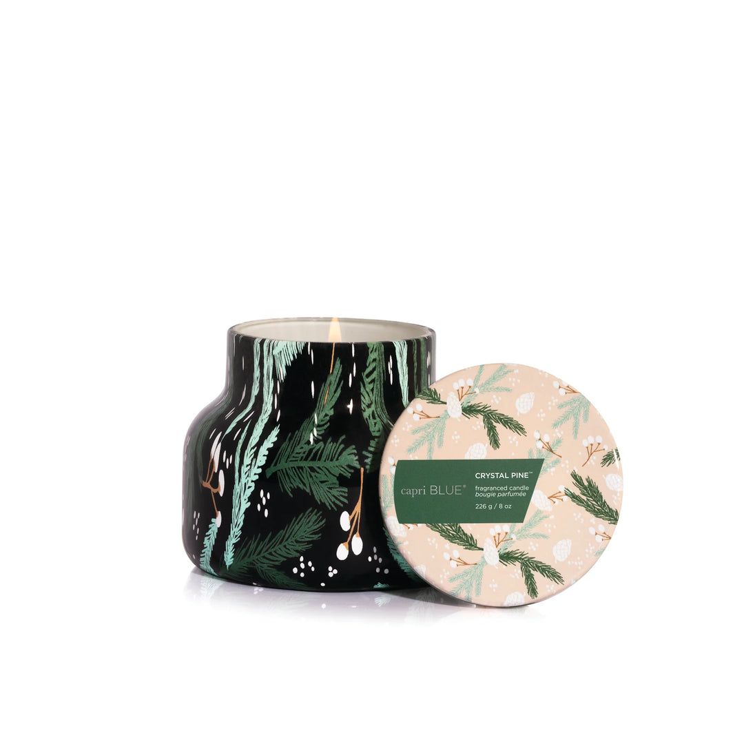 Capri Blue - Petite Crystal Pine Pattern Play Candle 8 oz.