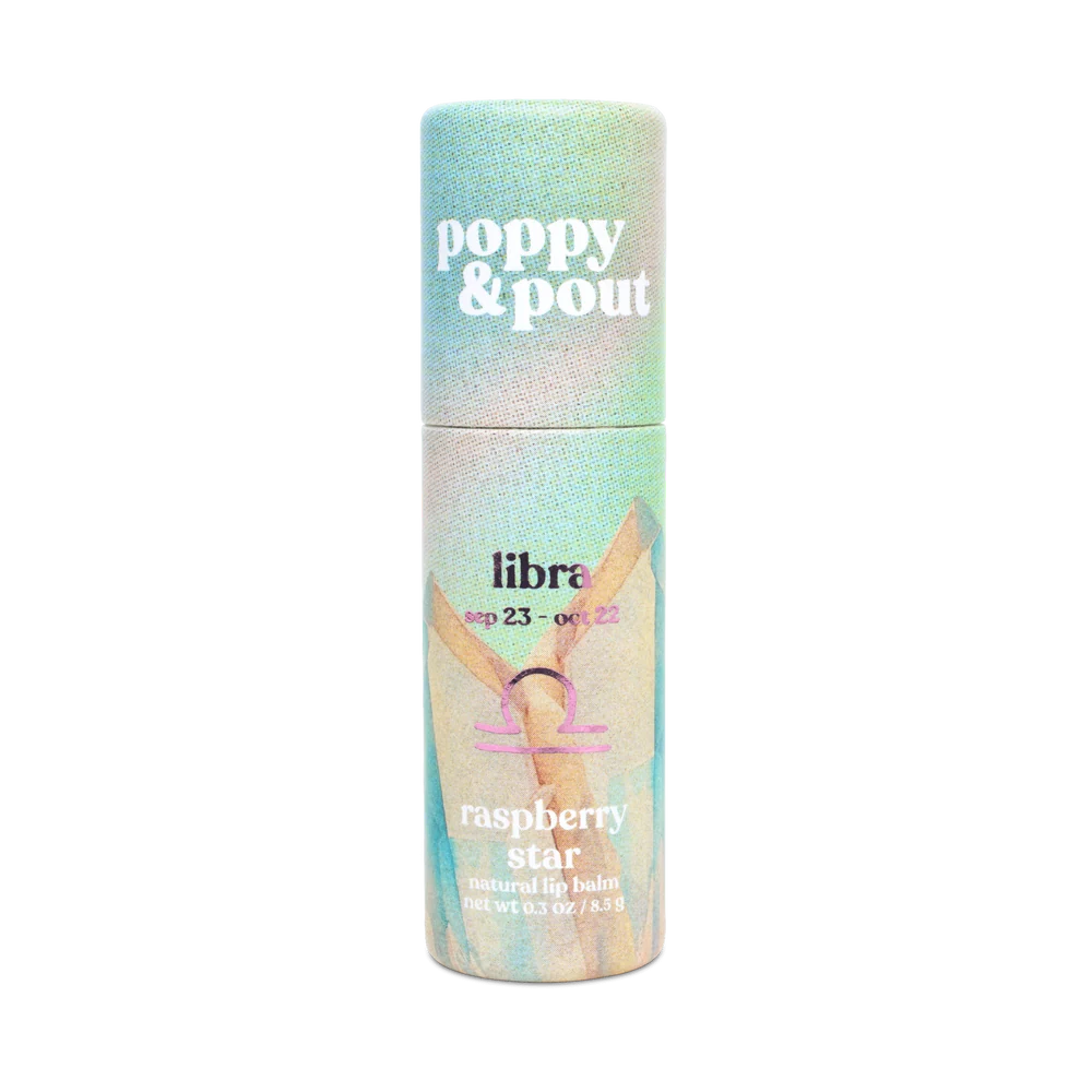 Libra Zodiac Lip Balm - Raspberry Star