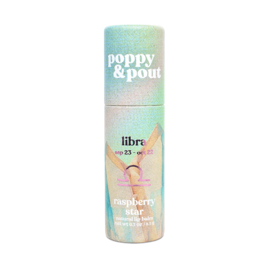 Libra Zodiac Lip Balm - Raspberry Star
