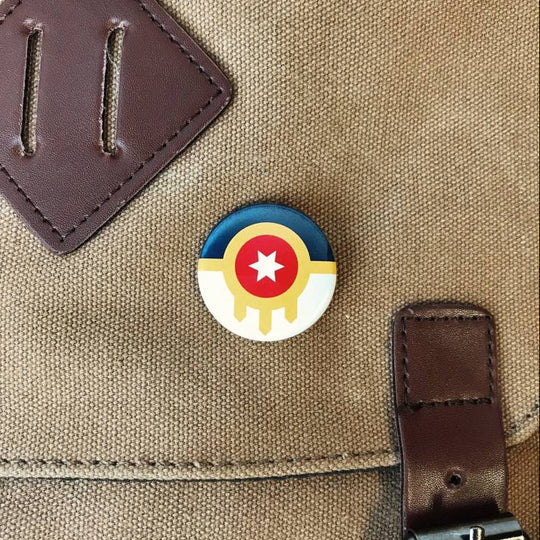 Tulsa Flag 1.25" Button