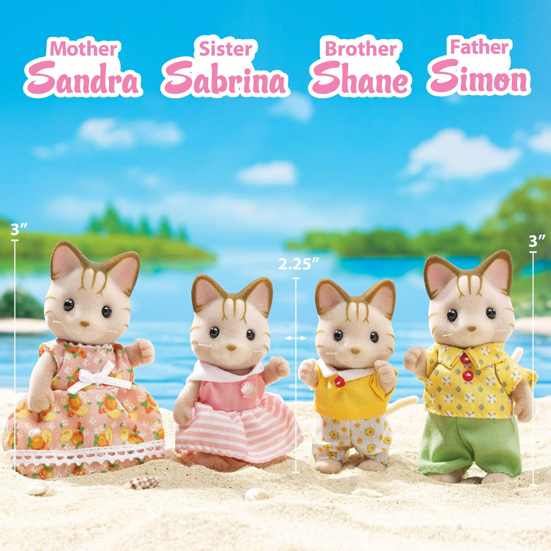 Calico Critters - Sandy Striped Cat Family
