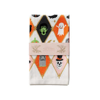 Halloween Argyle Tea Towel