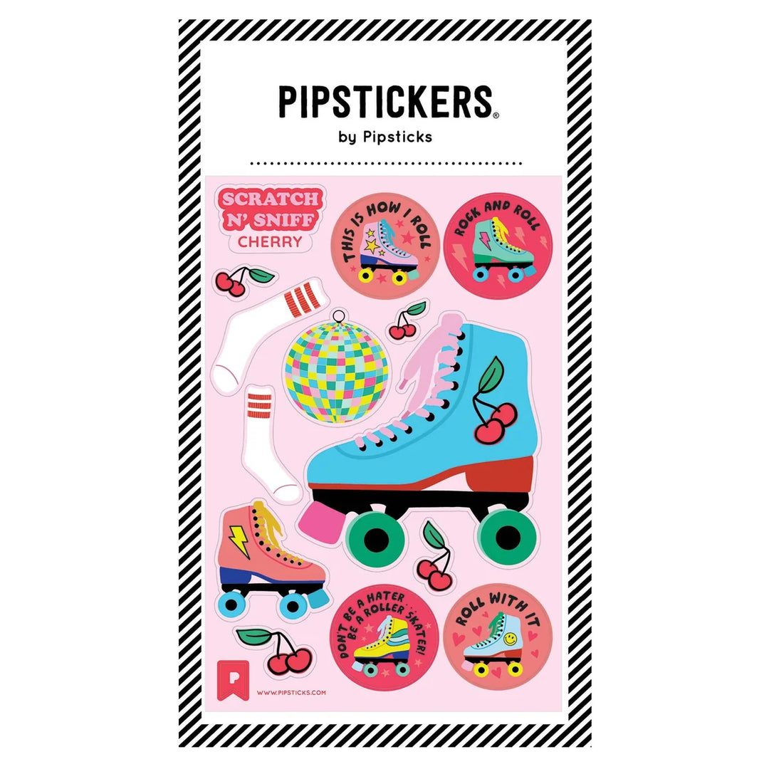 Roll With It Rollerskates Scratch 'n Sniff Sticker Sheet