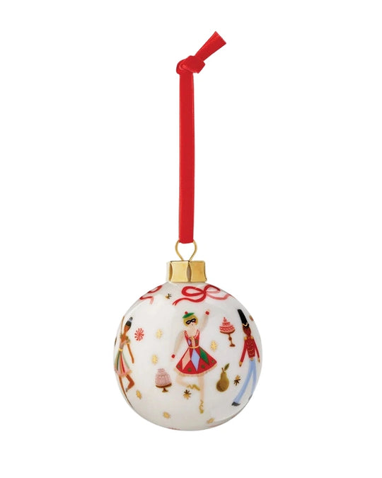 Nutcracker Porcelain Ornament