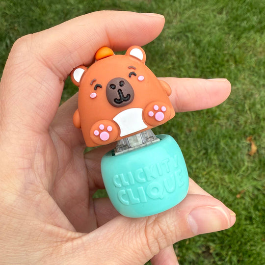 CLICK'R CREW Cute Keyboard Clicker - Charlie Capybara