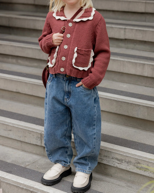Rylee + Cru - Kid's Denim Barrel Pants