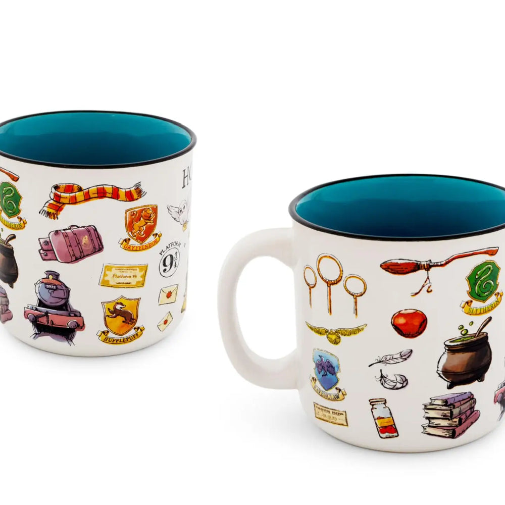 Harry Potter Hogwarts All Over Icons Destination Mug