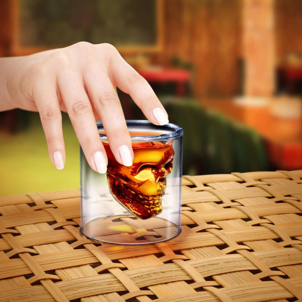 Doomed Skull Shot Glass