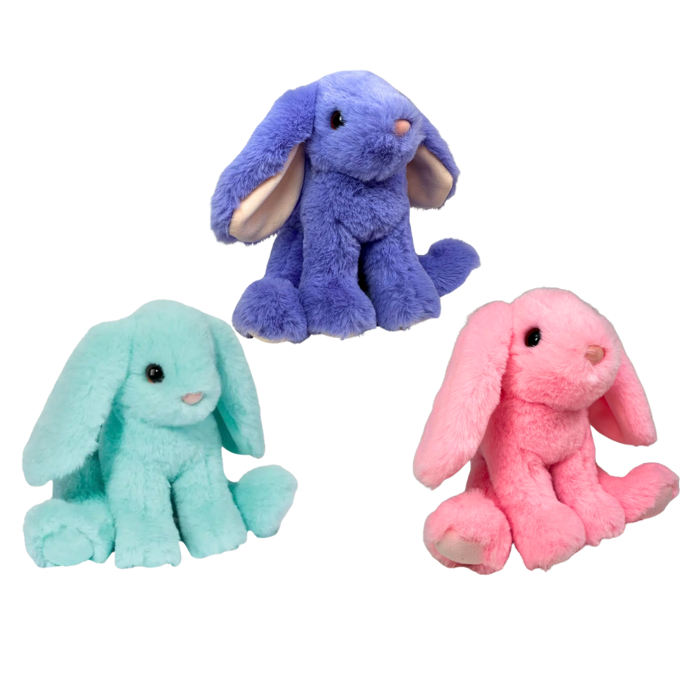 Soft bright bunny plush perfect for spring and Easter gifts