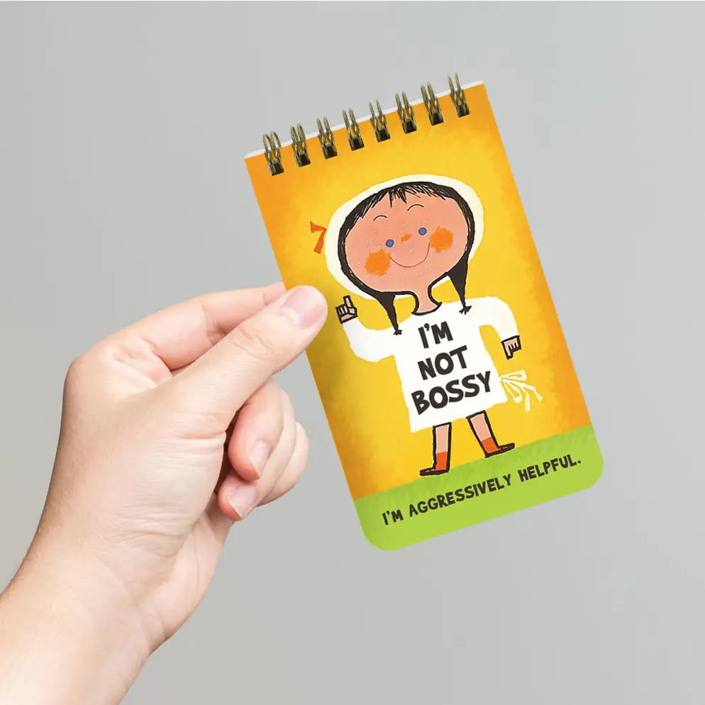 Not Bossy Aggressively Helpful Spiral Notepad