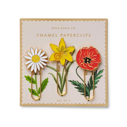 Garden Study Enamel Paper Clip Set
