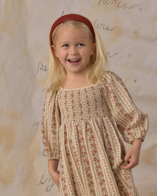 Rylee + Cru - Girl's Floral Stripe Della Dress