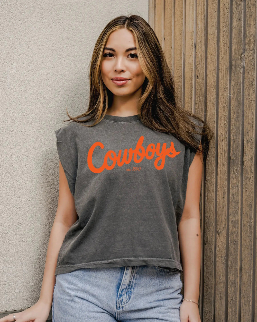 OSU Cowboys Smoke Grey Muscle Tshirt