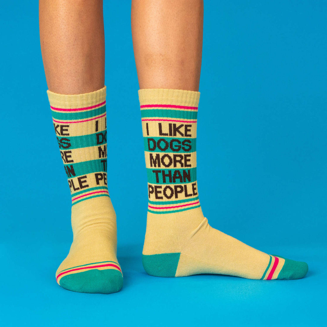 I Like Dogs More Than People Gym Socks
