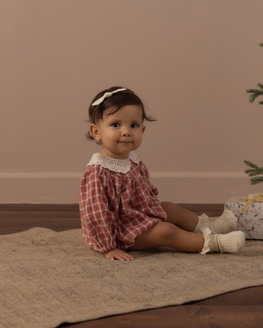 Rylee + Cru - Vintage Plaid Heidi Romper