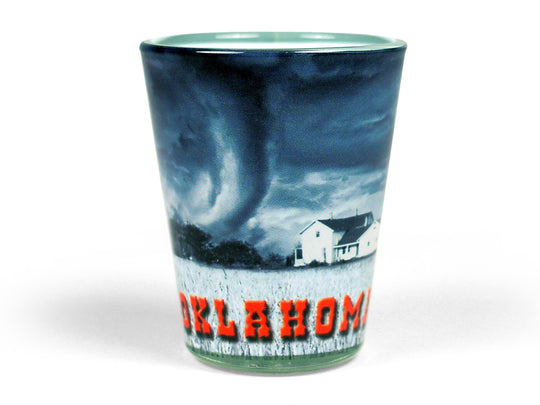 OK Tornado Scene Shot Glass