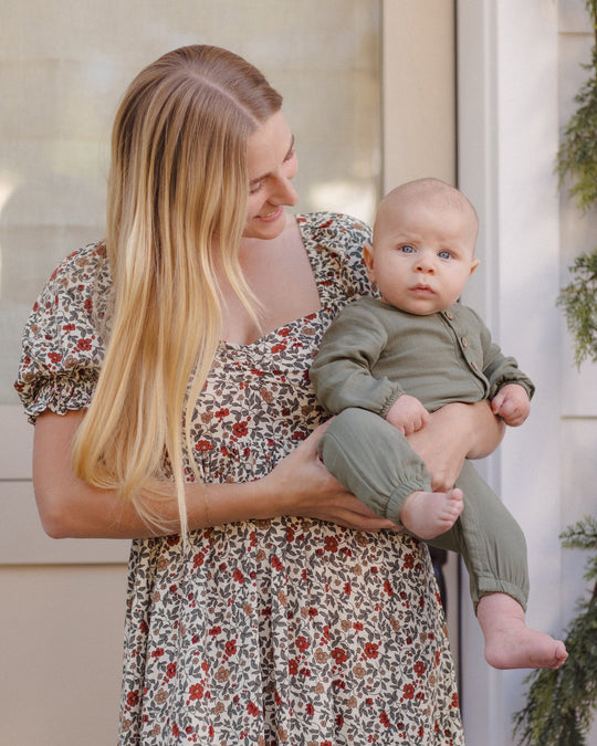 Quincy Mae - Spruce Woven Jumpsuit