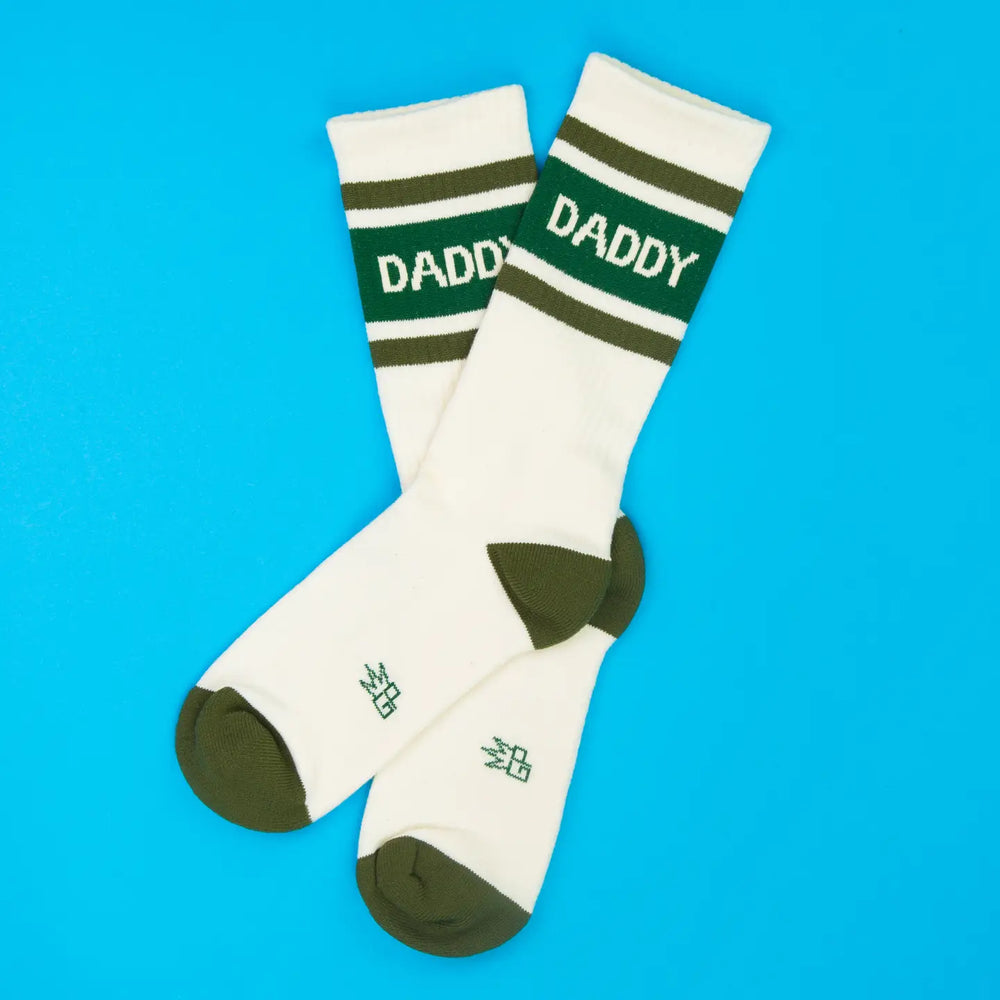 Daddy Gym Crew Socks Green