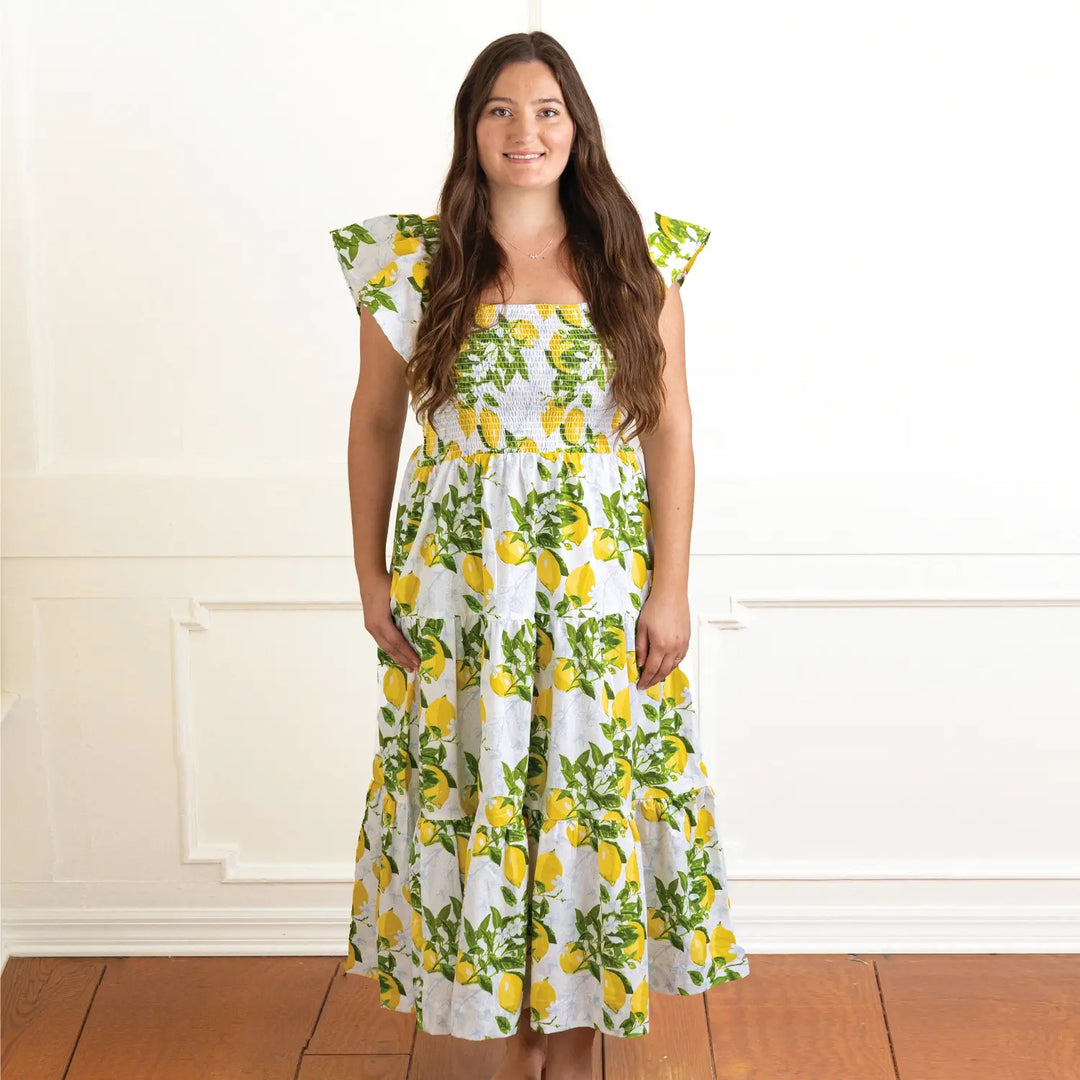 Lemons Smocked Dress