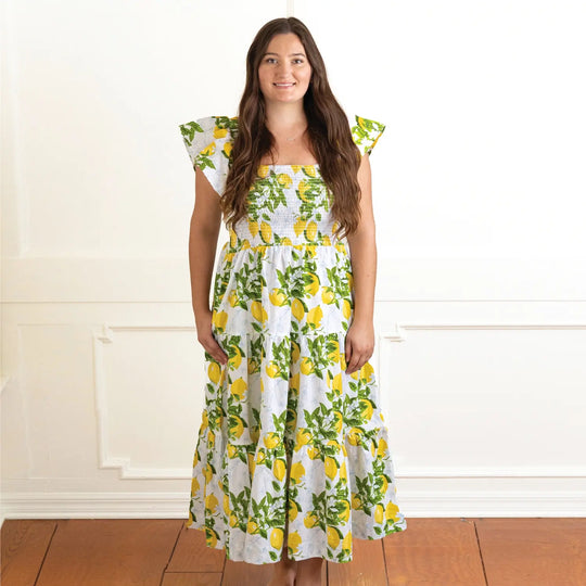 Lemons Smocked Dress