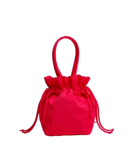 Baggu Nylon Drawstring Bag - Candy Apple Red