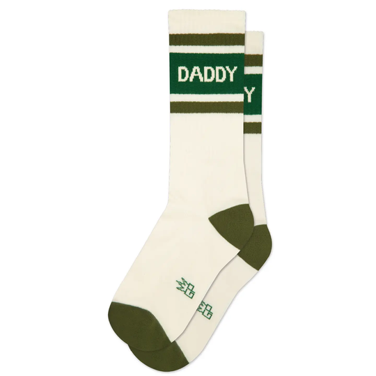 Daddy Gym Crew Socks Green