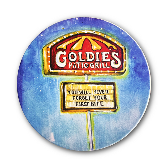Goldie's Patio Grill Coaster