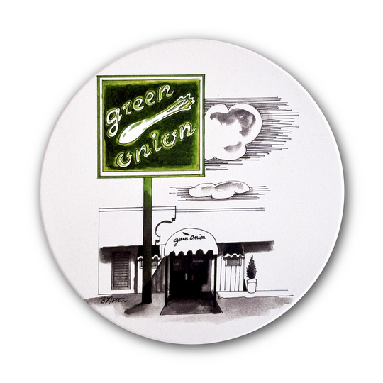 Green Onion Coaster