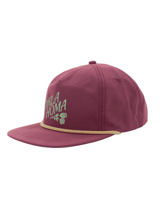 Oklahoma Rose Embroidered Hat