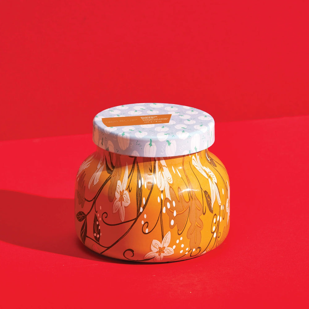 Capri Blue -  Petite Pattern Play Pumpkin Dulce Candle 8oz.