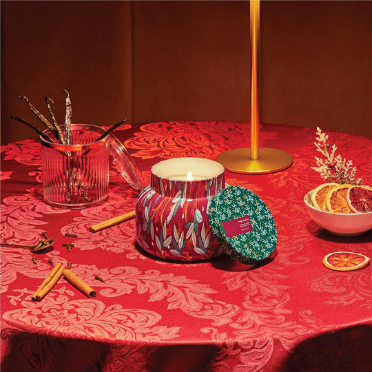 Capri Blue - Signature Tinsel & Spice Pattern Play Candle 19 oz.