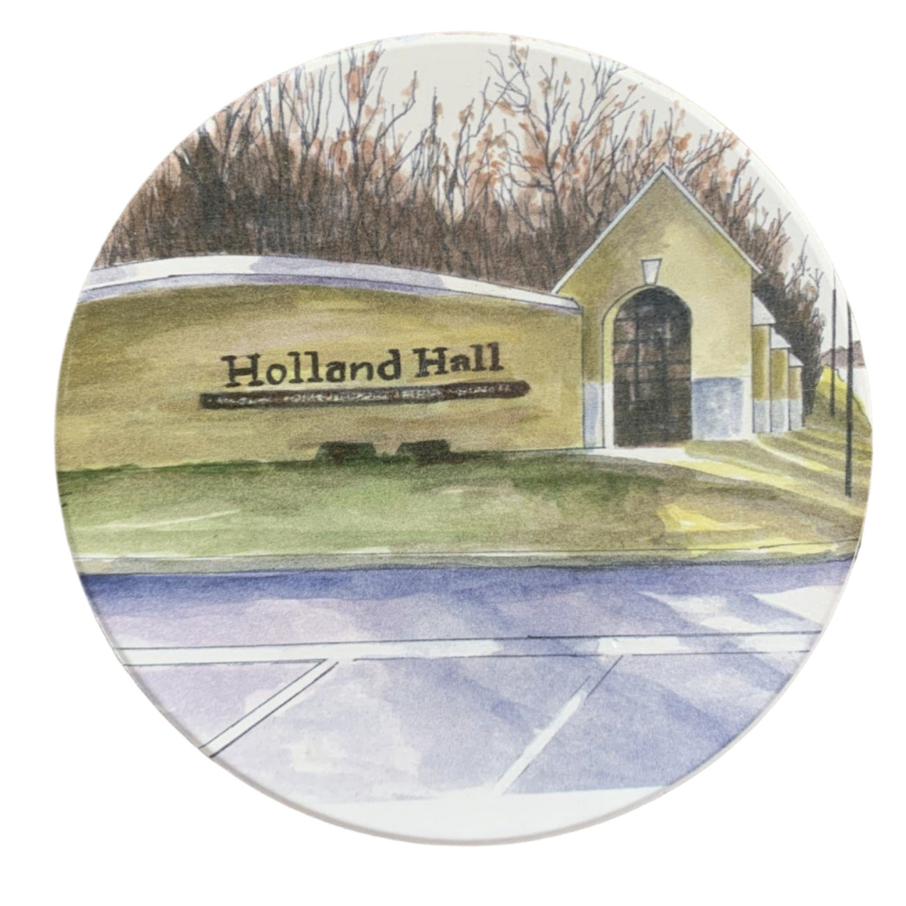 Holland Hall School coaster featuring classic design – Tulsa, Oklahoma alumni or graduation gift