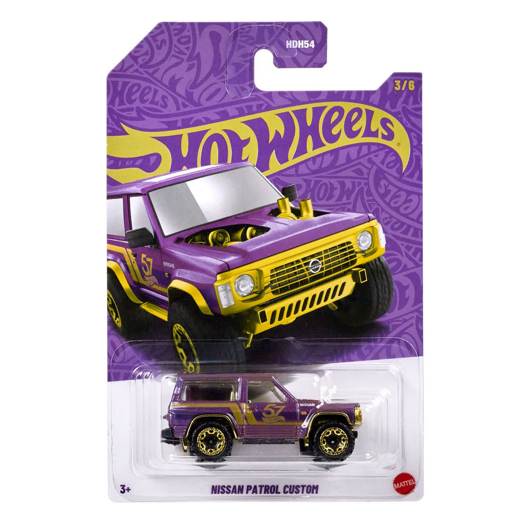 Hot Wheels Pearl & Chrome Nissan Patrol Custom SUV collectible die-cast car