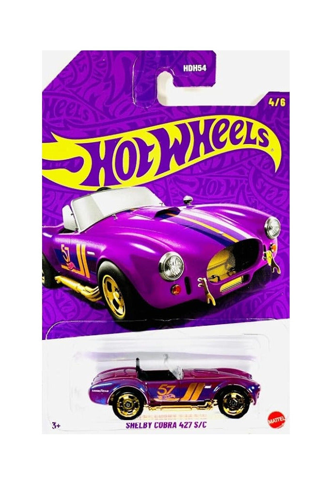 Hot Wheels Pearl & Chrome Shelby Cobra 427 S/C die-cast car with chrome details