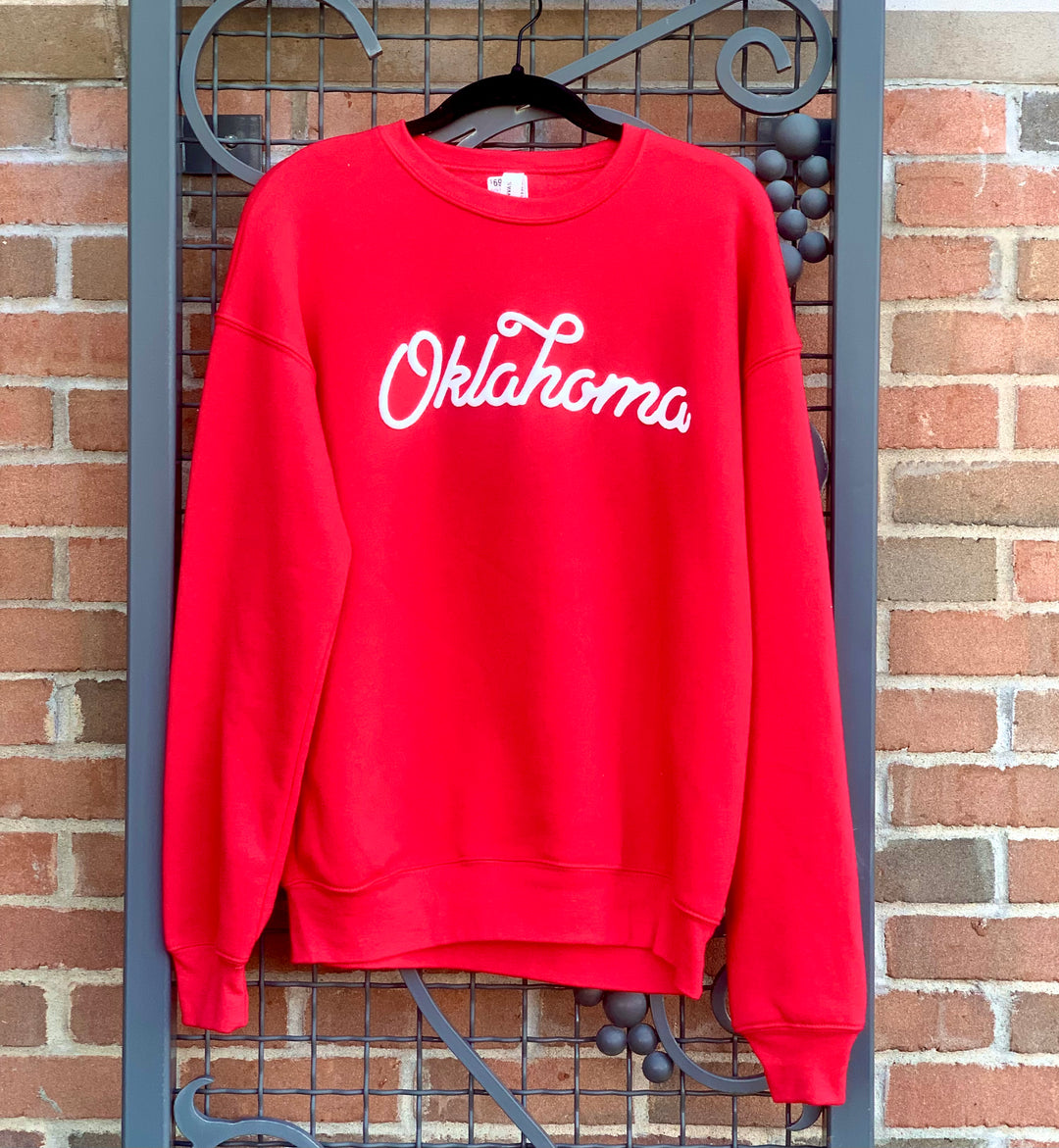 Oklahoma Puffy Script Sweatshirt