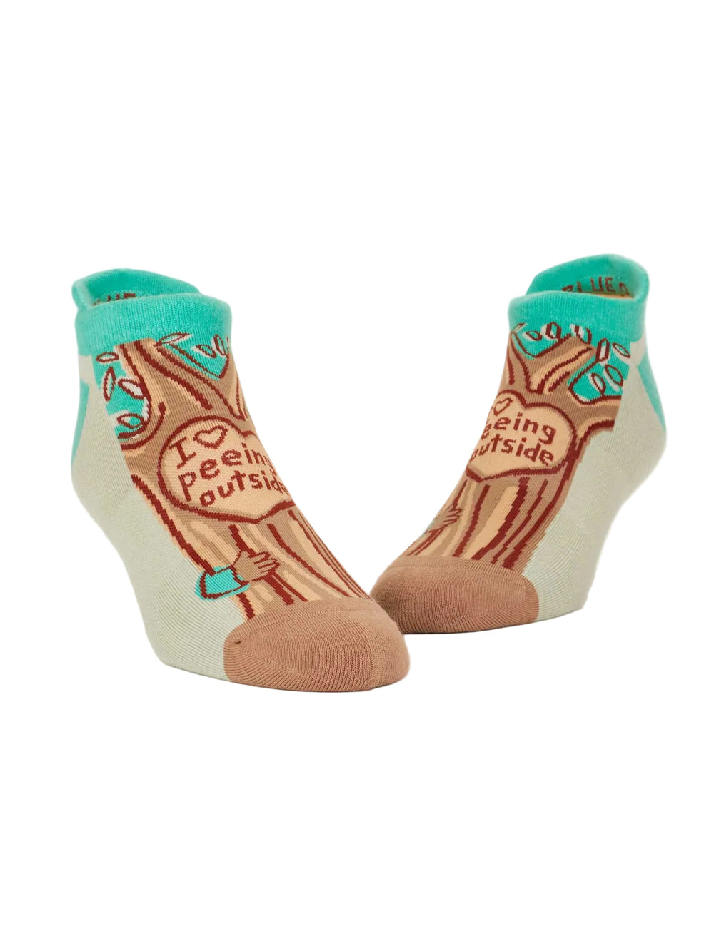 I Heart Peeing Outside Sneaker Socks L/XL