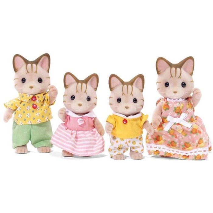 Calico Critters - Sandy Striped Cat Family