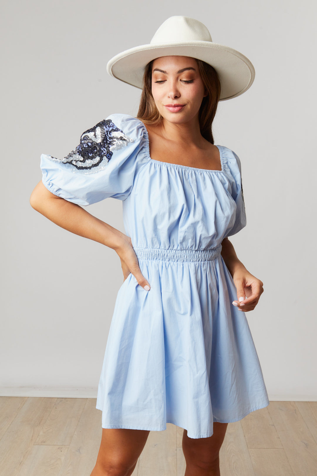 Tiger Patch Skater Mini Dress