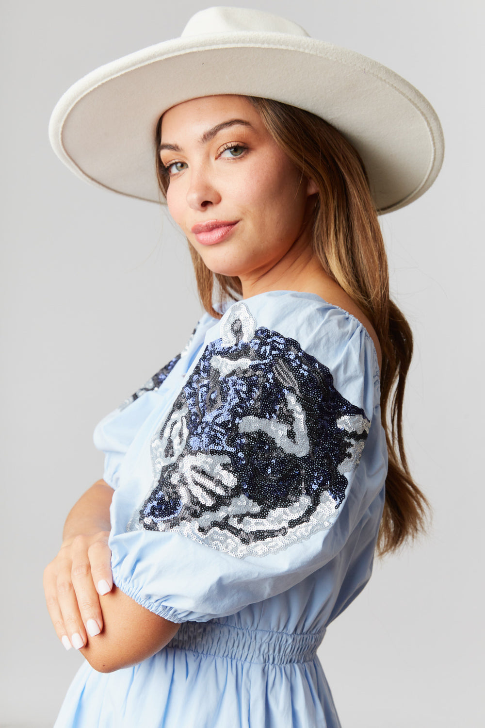 Tiger Patch Skater Mini Dress