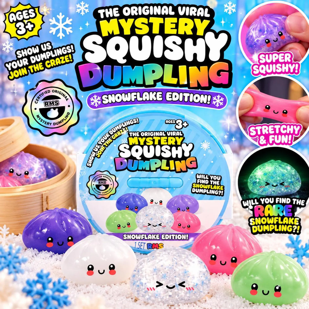 RMS Mystery Squishy Dumpling Bao Bun - Snowflake Edition
