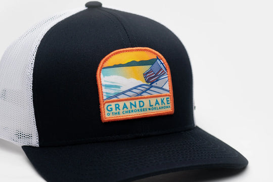 The Okie Brand Grand Lake Navy and White Hat