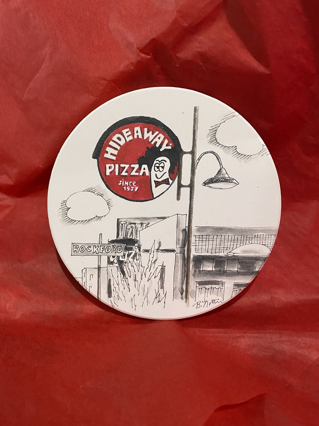 Hideaway Pizza Coaster