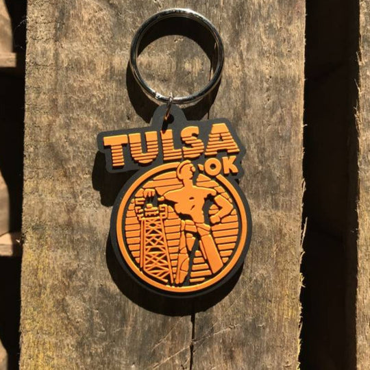 Vintage Driller Rubber Keychain