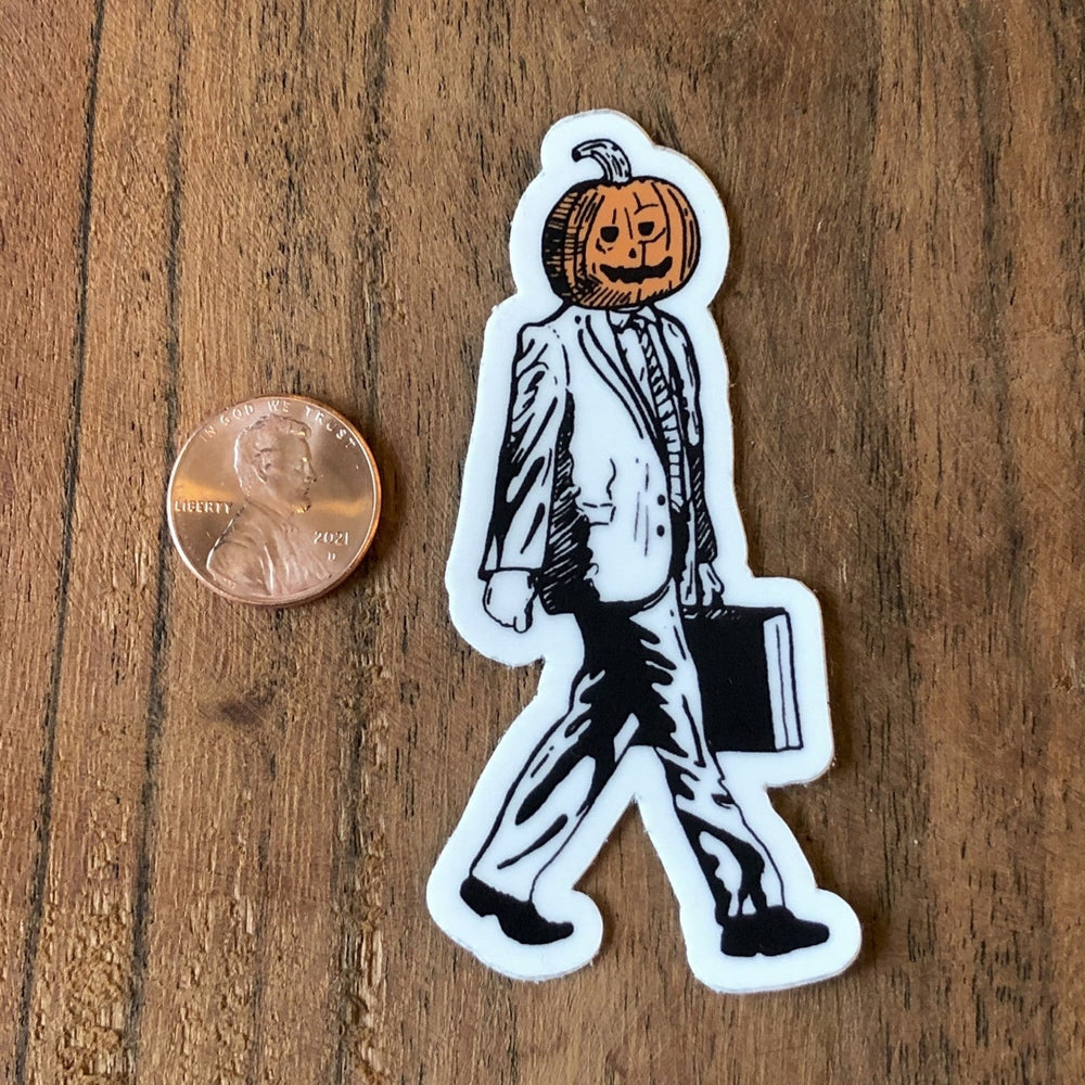 Dwight Office Pumpkin Head Halloween Sticker